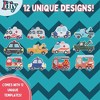 Fuse Beads 8,000pc Rescue Vehicles w Carrier CASE-18 Colors, 12 Unique Templates, 3 Peg Boards, 2 Tweezers, Melt Iron Paper- Art Project, Party Gift - 4 of 4