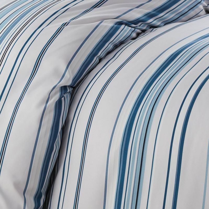 Southshore Fine Living Coastal Stripes Oversized Down Alternative Comforter Set, 4 of 5