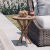 JIONJOY Rustic Round Side Table with Bundled Wood Legs - Farmhouse End Table for Living Room or Office - 2 of 4