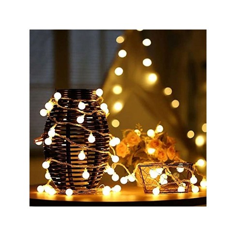 BrightEase Set of 5 Battery Powered Indoor/Outdoor Hang Lights 