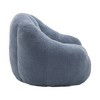 PAGED 37.4" Classic Faux Fur Bean Bag Chair, Durable Ergonomic Lazy Sofa, Comfy Chair for Reading and Resting in Bedroom - 3 of 4