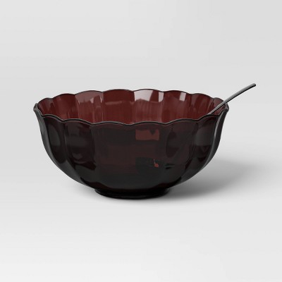 19.22oz Punch Bowl with ladle Burgundy - Threshold™