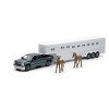 New Ray Chevrolet Silverado with Horse Trailer 1:43 Scale - 2 of 2