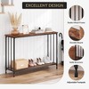 33.5" Console Table, Sofa Tables Narrow Entryway Table, Industrial Hallway Table, Behind Couch Table, for Living Room, Bedroom - 2 of 4
