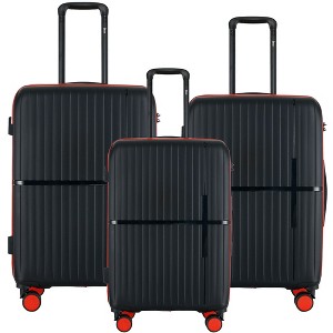 GALA 3-Piece Luggage Set – Polycarbonate Hardshell, Lightweight, 360° Dual Spinning Wheels, Combo Lock - 20", 24", 28" - 1 of 4
