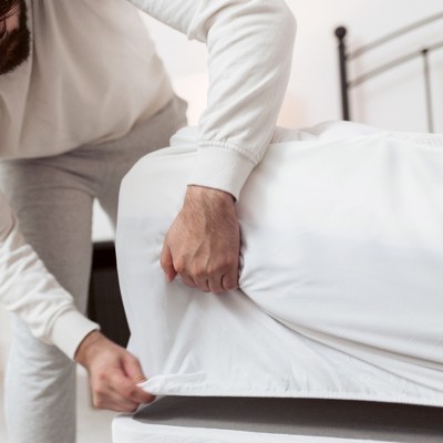 Twin White Down Alternative Copper Infused Mattress Pad