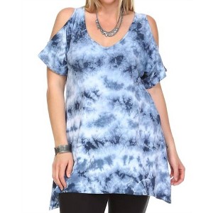 Women's Cold Shoulder Plus Top - URBAN X - 1 of 1