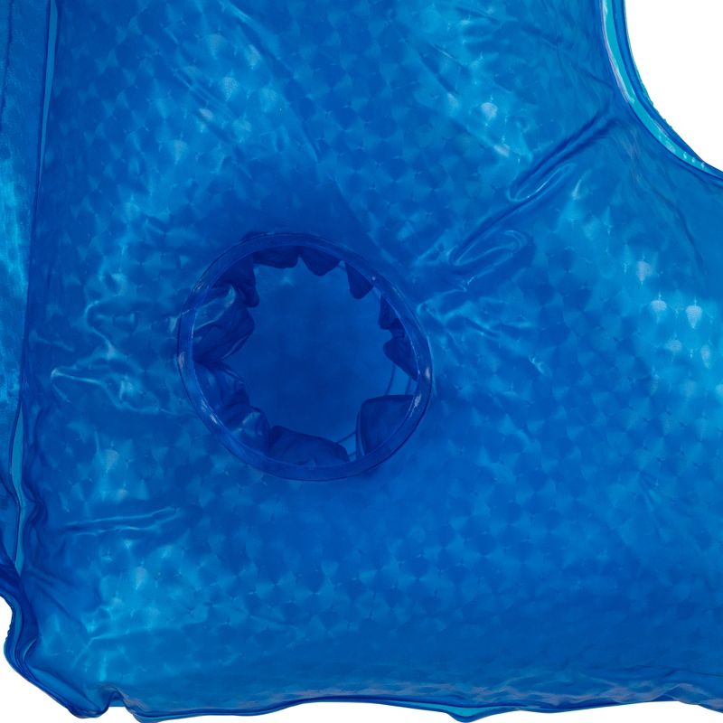 Northlight 45.5" Inflatable Blue Swimming Pool Mesh Sling Chair Pool Float, 5 of 7