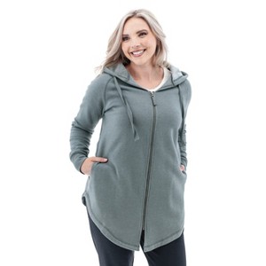 Old Ranch Brands Women's River Oversized Fleece Zip Hoodie - 1 of 4