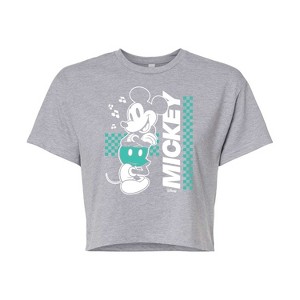 Women's - Disney - Mickey & Friends Cropped Graphic T-Shirt - 1 of 4