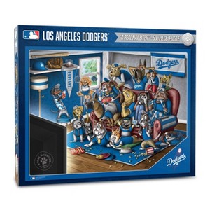 MLB Los Angeles Dodgers Purebred Fans 'A Real Nailbiter' Puzzle - 500pc - 1 of 3