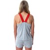 Marvel Comics Womens' Marvel Avengers Logo Tank Short Loungewear Pajama Set Grey - 3 of 4