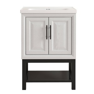 Festivo Modern 24" Single Sink Freestanding Bath Vanity White - 1 of 4