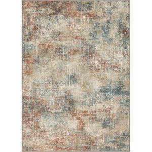 Abynow Faded Modern Abstract Rustic Indoor Area Rug - 1 of 4