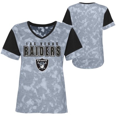 Fanatics Raiders Plus Lace-Up V-Neck T-Shirt - Women's