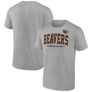 NCAA Oregon State Beavers Men's Gray Bi-Blend T-Shirt - 1 of 3