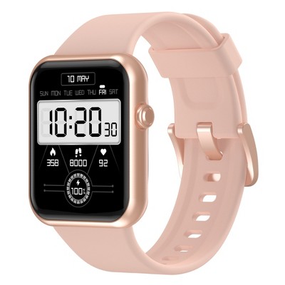 Letsfit 1.55 Inch LCD Color Screen Smartwatch Heart Rate Monitor & Blood Oxygen Saturation  Fitness Tracker for Android and iOS Phones - IW2