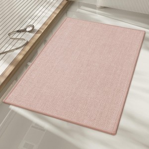 BAGOKIE Non-Slip Bath Mat Super Absorbent & Quick Dry Bathroom Rug - 1 of 4