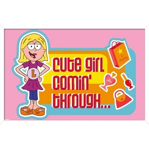 Trends International Disney Lizzie McGuire (2001) - Cute Girl Comin' Through Framed Wall Poster Prints - 1 of 4
