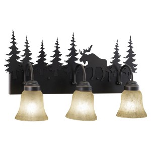 Vaxcel Yellowstone 3 - Light Vanity in  Burnished Bronze - 1 of 4