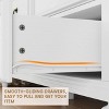 9 Drawer Dresser, White Chest of Drawers for Bedroom and Living Room Organization, Wood Dresser with Ample Storage Space and Rustic Charm - 4 of 4