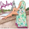 LA LEELA Women's Summer Front Open Chunky Beach Duster Vacation Beachwear Long Bathing Suit Cardigan Holiday Swimwear Coverups M-L Multicolor, Floral - 2 of 4