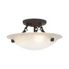 Livex Lighting Oasis 3 - Light Semi-Flush Mount in  Bronze - 4 of 4