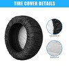 Unique Bargains Universal 190T Polyester Spare Tire Cover for Jeep Trailer RV SUV Truck Black - 3 of 4