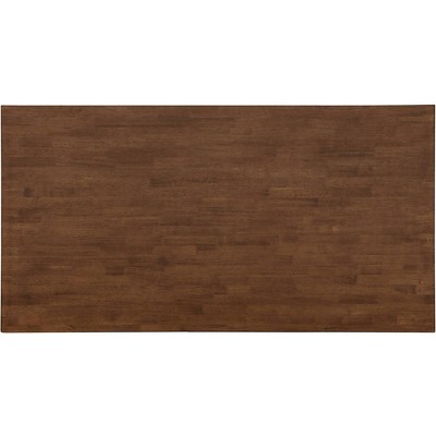 Cottage Charm 62" Reclaimed Wood Dining Table in Black
