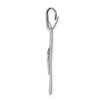 Black Bow Jewelry Sterling Silver Antiqued 3D Pair of Snow Skis Pendant - 2 of 4