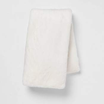 Faux Shearling Bed Rest Pillow Cream - Room Essentials™