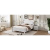 ORRD Queen Size Wood Platform Bed Frame,Retro Style Platform Bed with Wooden Slat Support,Black - 4 of 4