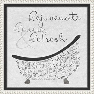 Amanti Art Bath Time I by SD Graphics Studio Canvas Wall Art Print Framed 16 x 16-in. - 1 of 4