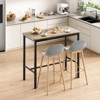 Wooakway 47'' x 24'' Modern Rectangular Dining Table Kitchen Table Bar Table for 4 People Home Furniture - 3 of 4