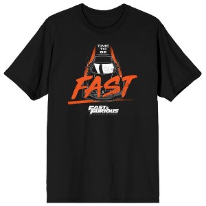 The Fast & The Furious Time To Be Fast Men's Black T-shirt - 1 of 2