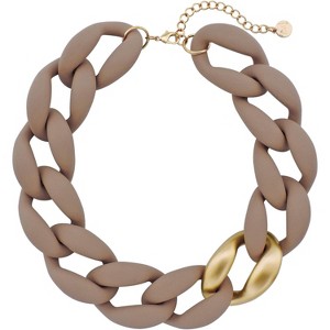 Chunky Acrylic Chain Choker Necklace – Bold Statement Piece for Women - 1 of 4