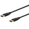 Monoprice USB 3.0 Type-A to Type-A Cable - 1.5 Feet - Black, For Data Transfer, Modems, Printers, Hard Drive Enclosures - Select Series - 2 of 4
