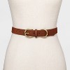 Women's Double Harness Metal Loop Belt - Universal Thread™ Black