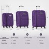 Kumasinova 3 Pcs SoftSide Luggage Sets,Extandable Checked Spinner Suitcases with TSA Lock,Airline-Approved Luggage Travel Set,20"24"28" - 2 of 4