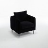 Accent Chairs for Living Room, Upholstered Accent Chair Comfy Velvet Armchair with Thick Cushion - 4 of 4