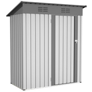Premium Outdoor Metal Storage Shed, Reinforced Frame Weather-Resistant Organizer for Garden/Lawn Supplies - 1 of 1