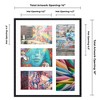 PosterPalooza | Black Finish Collage Frame - White Mat, 20 Frame Sizes to Choose From, UV Acrylic - 2 of 4