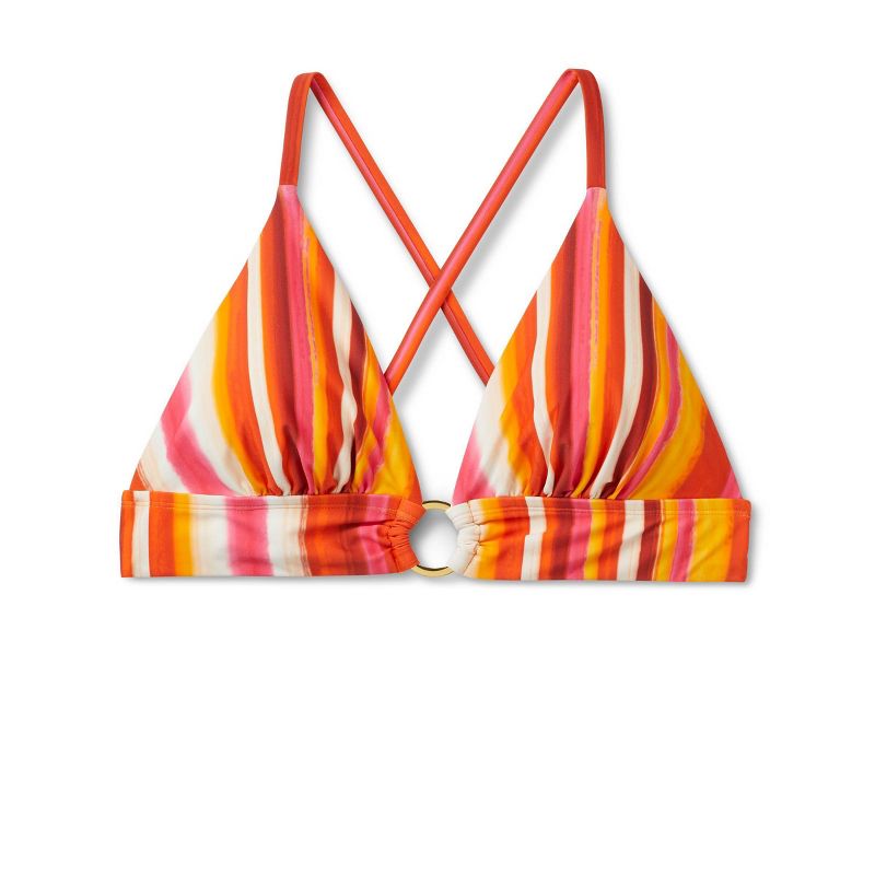 Women's Ring-Front Longline Triangle Bikini Top - Shade & Shore™, 5 of 7