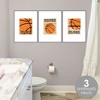 Big Dot of Happiness Nothin' but Net - Basketball - Unframed Wash, Brush, Flush - Bathroom Wall Art - 8 x 10 inches - Set of 3 Prints - 3 of 4