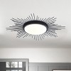 Dewdrop Statement Decorative Semi Flush Mount Light Starburst Ceiling Fixture LED Mid Century Modern Radiating Spokes ETL for Dining Room Foyer - 3 of 4