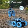 Monster Truck Toys Friction Powered Toy Cars Push and Go Vehicles for Kids Christmas Birthday Party Gift for Boys Girls Aged 3-5 Blue - 4 of 4