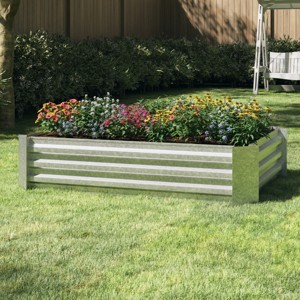Raised Garden Bed Plant Holder Kit - Adjustable Galvanized Iron Planter Box for Growing Flowers, Vegetables, Fruits, and Herbs by Nature Spring - 1 of 4