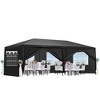 ORRD 10x20' Pink Wedding Party Canopy Tent with 6 Removable Sidewalls – Spacious Outdoor Gazebo for Events, Durable & Easy Setup - 2 of 4