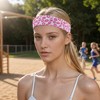 Unique Bargains Flexible Sport Headband Pink 1 Pc - 2 of 4