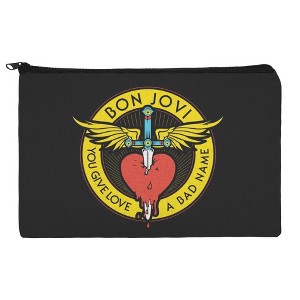 Bon Jovi You Give Love A Bad Name Makeup Cosmetic Bag Organizer Pouch - 1 of 4